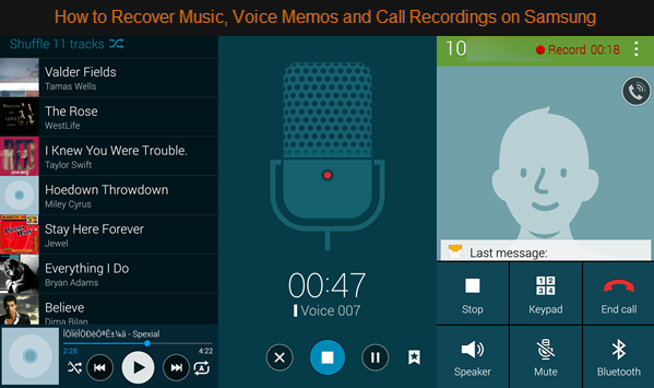 How to Recover Music, Voice Memo and Call Recording on Samsung