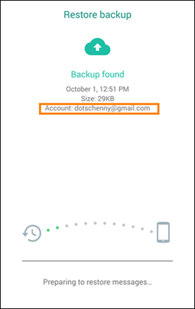 Restore WhatsApp from Google Drive Backup