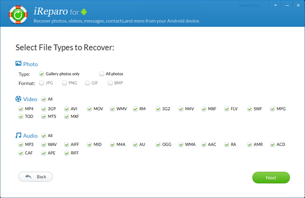 iReparo Android Data Recovery