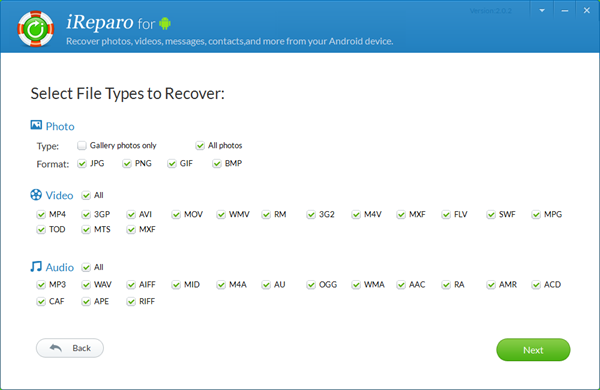 iReparo Android Data Recovery