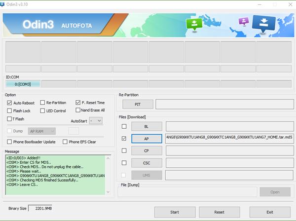 Install Stock Firmware for Samsung with Odin on PC