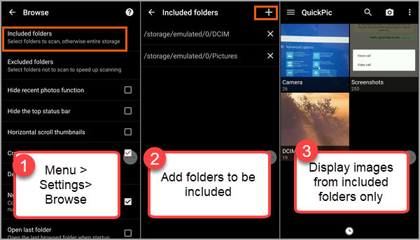 Choose Which Images to Show with QuickPic