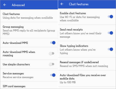 Enable Read Receipt on Android Messages